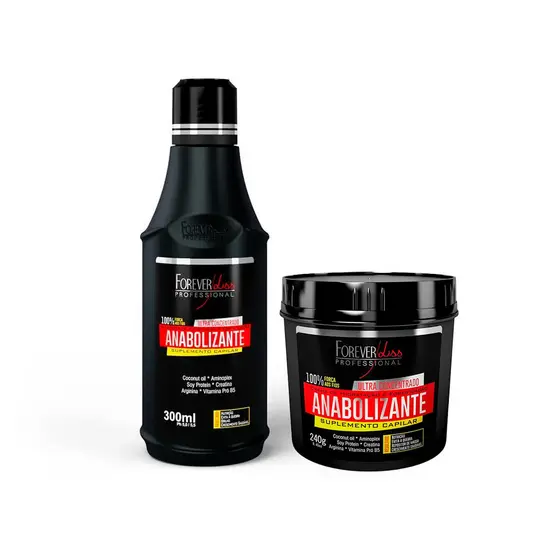 Kit Anabolizante Capilar Força e Nutrição Fibra Capilar Forever Liss