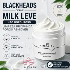 【LIMEGIRL】 Blackheads derive milk Leve Não gorduroso Limpeza Profunda Poros Remover
