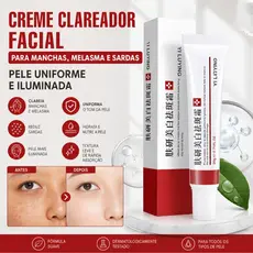 Creme Clareador Facial para Manchas, Melasma e Sardas – Pele Uniforme e Iluminada