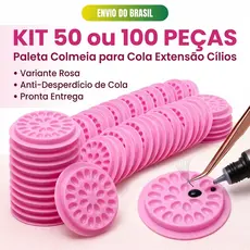 kit 50 Pçs ou 100 Pçs Paleta Colmeia para Cola Extensão Cílios