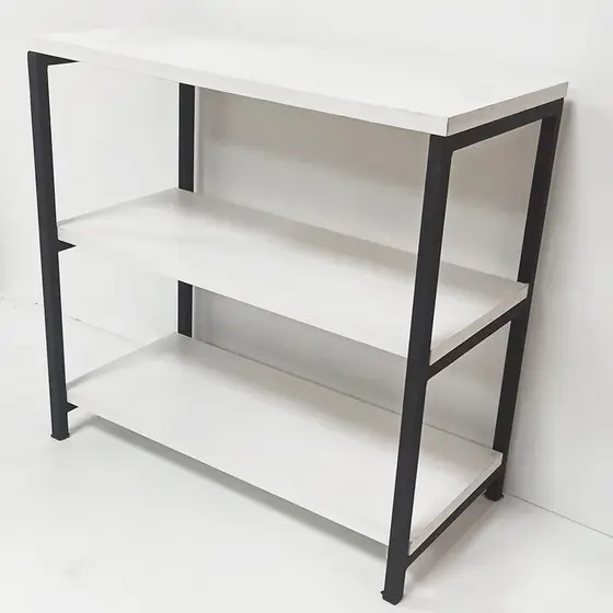 Sapateira Banco Em Madeira / Estrutura de Ferro Porta Calçados com Suporte 50 x 25 cm