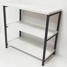 Sapateira Banco Em Madeira / Estrutura de Ferro Porta Calçados com Suporte 50 x 25 cm