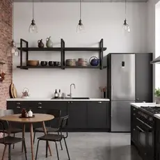 NICHO INDUSTRIAL PARA MICROONDAS GG, com furação para ser colocado na parede - 120 cm
