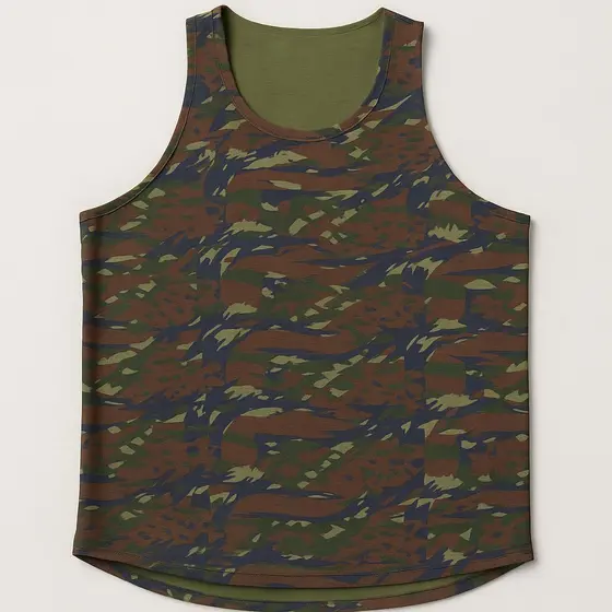 Camiseta Regata Cavada Nadador Para Treino Academia Super Cavada SOLDADO