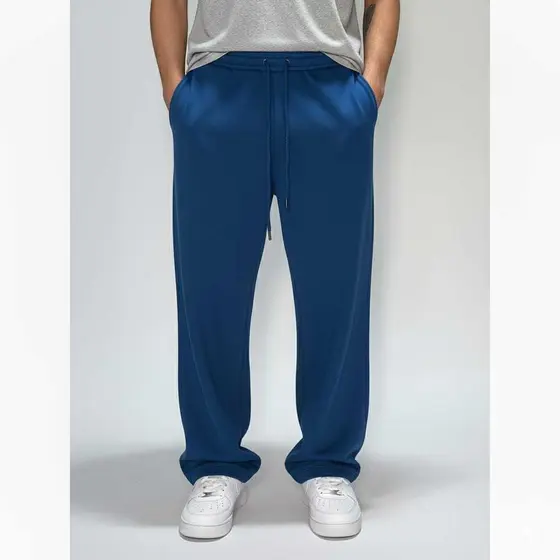 Calça MASCULINA Hip Hop Larga Moletom Wide Leg Estilo Streetwear