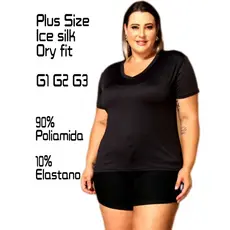 Blusa Feminina Plus Size Dry Fit Academia Esportiva Leve e Respirável
