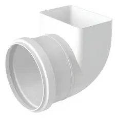 Joelho Cotovelo Para Calha 100mm X 65mm Transição Retangular. Envio Imediato.