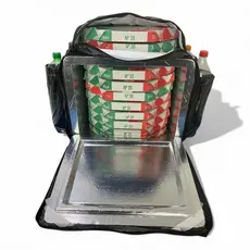 Bag impermeável para entrega delivery com caixa de isopor térmica laminada de 45L motoboy