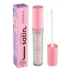 Vizzela Corretivo Liquido Satin Acabamento Acetinado e Hidratante