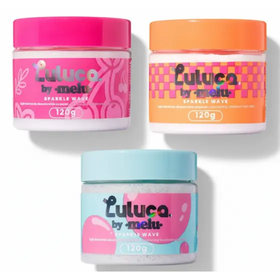 Loção Hidratante e Desodorante Corporal Luluca by Melu Sparkle Wave 120g