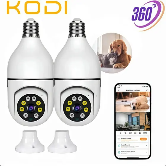 Câmera De Segurança Ip Wifi Full HD Lentes Visão Noturna Microfone Durawell App V360 Pro-G4