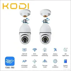 Câmera Lâmpada WiFi Inteligente 1080p com Visão Noturna Áudio Bidirecional para Monitoramento -G4