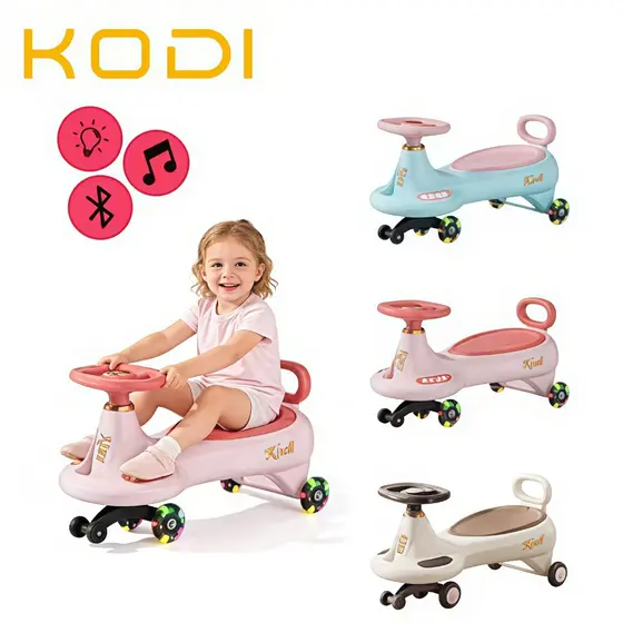 Carrinho de Passeio Infantil 360° Rolima com Luz LED Até 100kg, Menino ou Menina, Car-P23