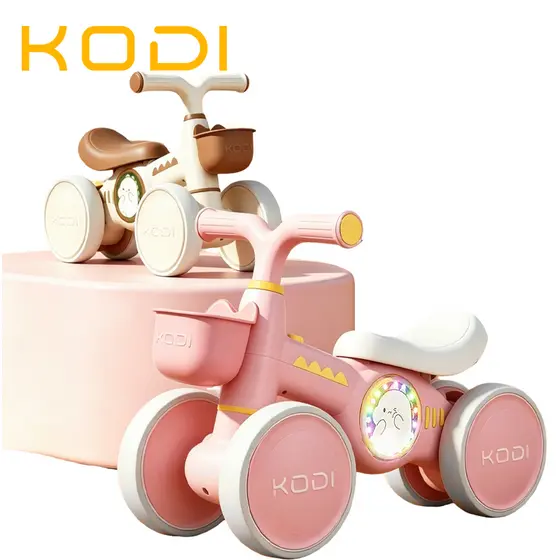 Bicicleta de Equilíbrio 4 Rodas 1-4 Anos – Sem Pedal, Brinquedo de Deslizar para Bebês -P25