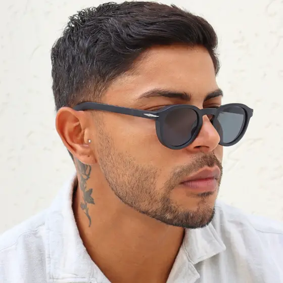 Óculos de Sol Hype Redondo Classico Retro Acetato Tendencia Luxo uv400 Feminino