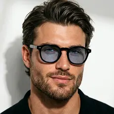 Oculos de Sol Redondo Premium Flexivel Blogueira Moderno Luxo uv400 Feminino Masculino