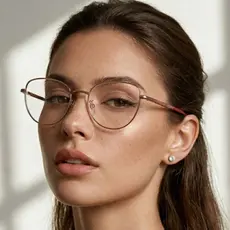 Armação de Óculos de Grau Aniston Gatinho Metal Premium Clássico Retrô Blogueira uv400 Feminino