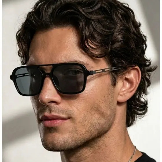 Óculos de Sol Ipanema Retangular Premium Retrô Clássico Blogueira Moda Verão Carnaval uv400 Unissex