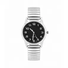 Relógio Feminino Dália Black SIlver 35mm Prata Masculino Elegante Tendencia Unissex