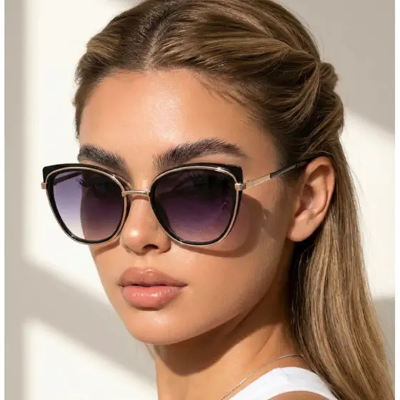 Óculos de Sol Jade Gatinho Premium Tendencia Clássico Vintage PraiaBlogueira uv400 Feminino
