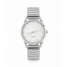 Relógio Feminino Dália White Silver 35mm Fundo Branco Masculino Tendencia Elegante