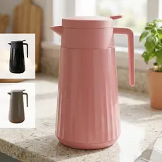 Garrafa Térmica De Café 1 Litro com Gatilho Cafeteira com Cabo e Tampa Servir Chá e Água Quente