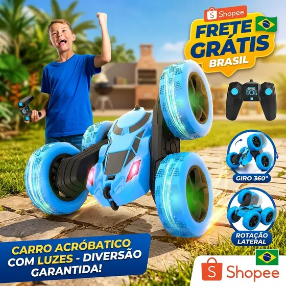 Carro de Controle Remoto 4x4 para Crianças - Grande, Recarregável e Rápido Diversão em Qualquer Lugar