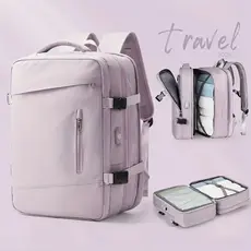Mochila Executiva para Laptop Bolsa de Viagem Unissex Expansível