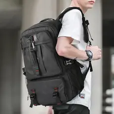 Mochila masculina impermeável de grande capacidade de 80 litros, mala de viagem