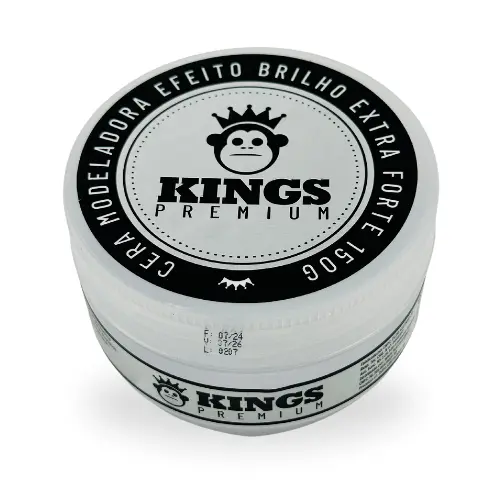 Pomada Cera Modeladora Incolor 150g - Kings | Fixação Forte