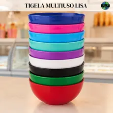 KIT Pote Cumbuca Bowl Sobremesa Cozinha Sorvetes Açaí Colorido
