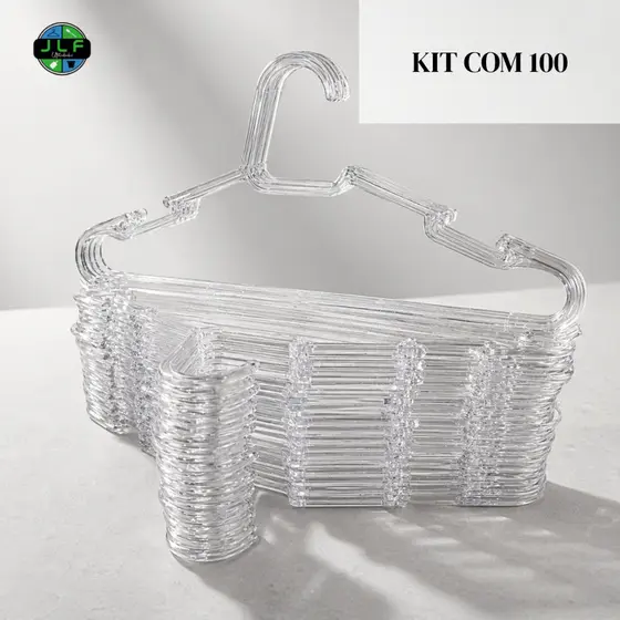KIT 100 CABIDES ADULTO ACRILICO TRANSPARENTE RESISTENTE MULTIFUNCIONAL REFORÇADO