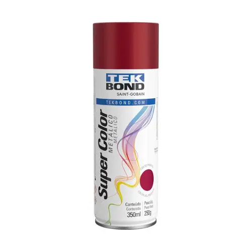 Tinta Spray Vermelho Metálico 350ml/250g TekBond