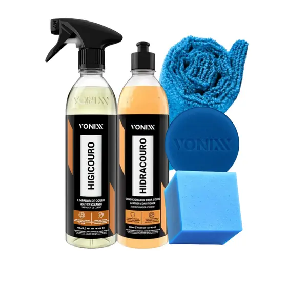 Kit Limpeza E Hidratação De Couro Vonixx - Limpa E Hidrata