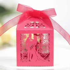 25 pçs caixa de doces caixa de presente dia dos namorados oco coração resposta obrigado caixa de doces casamento retorno