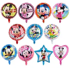 Kit 18 Polegada Mickey Minnie Mouse Foil Balões De Hélio Festa De Aniversário Do Chuveiro De Bebê Decoração casamento
