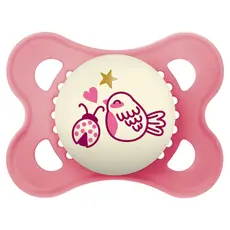Chupeta MAM Original Silicone Night 0 a 6 Meses Rosa
