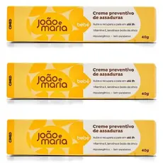KIT C/ 3UN POMADA DE BEBE JOAO E MARIA CIMED 40G