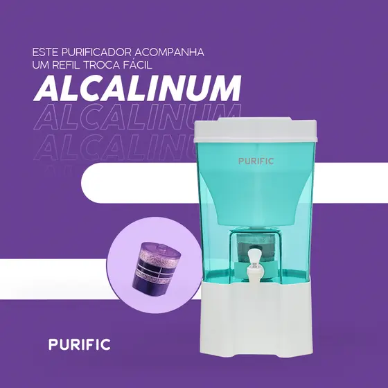 Purificador de Água Purific 6 com Refil Alcalinum