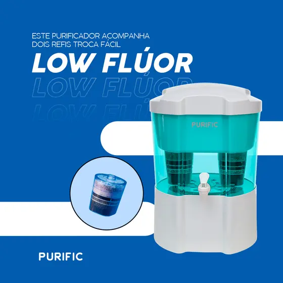 Purificador de Água Purific 10 com Refil Low Flúor