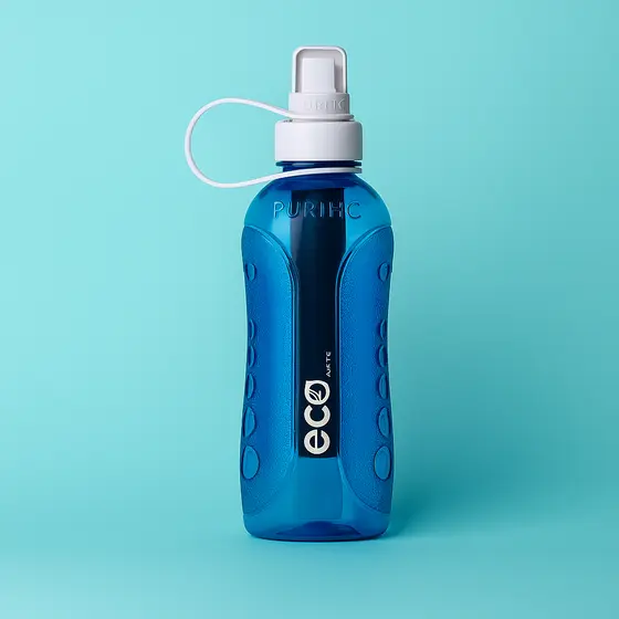 Garrafinha de água Squeeze com Purificador Purific Eco 500ml - Azul