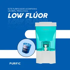 Purificador de Água Purific 6 com Refil Low Flúor