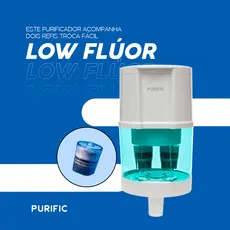 Purificador de Água para Bebedouro Purific 20 com Refil Low Flúor
