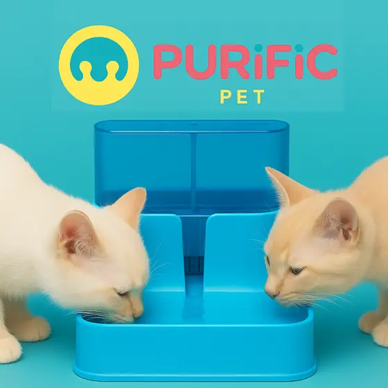 Bebedouro Purificador Para Animais - Purific Pet Azul