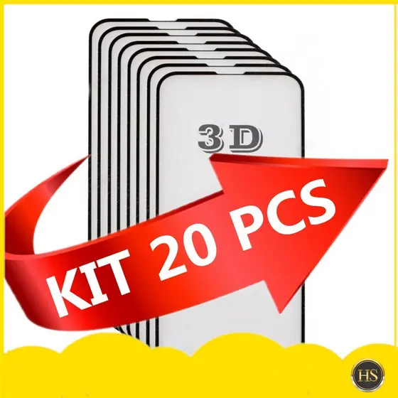 Kit 20 Pelicula 3D VidroTtemperado Para Samsung A01 A02 A03 A14 A24 A34 A10 A11 A12 A13 A20 A21 A50 A52 70 A91