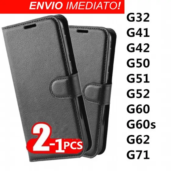 Capa Capinha Carteira Flip C/ Porta Cartão Para Motorola G32 / G41 / G42 / G50 / G51 / G52 / G60 / G60s / G62 /G71