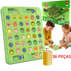 Jogo da Memória Com Tabuleiro Portátil Educacional Pedagógico Concentração Brinquedo Criança
