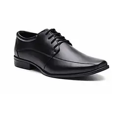 Sapato Social Masculino Preto 100% Couro Legítimo De Amarrar