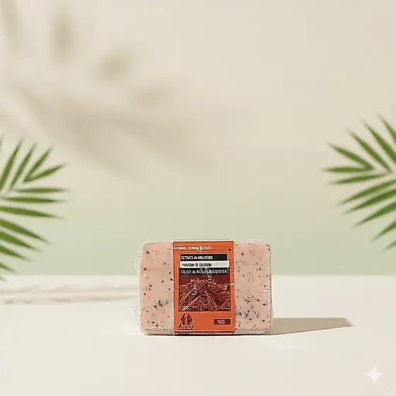 SABONETE FACIAL PELE C/ MANCHAS E RUGAS - C/ Extrato de Mulateiro e Jucá / Dolomita / Andiroba -100G