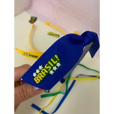 Tiara para cabelo adulto e infantil -  Tiara azul ou amarela - Tiara Brasil - Acessório de cabelo